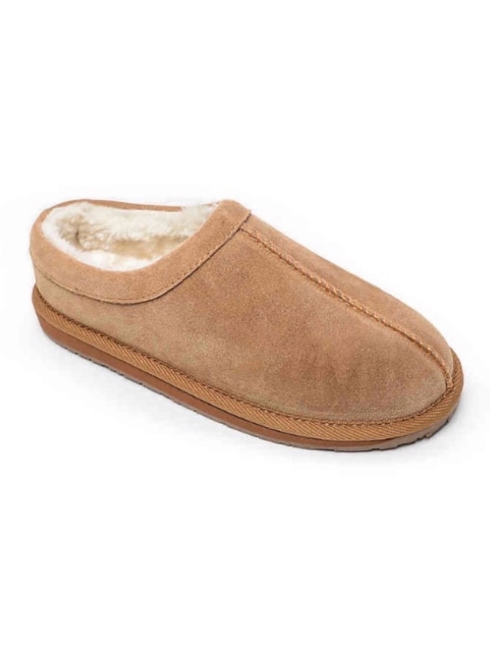 Minnetonka Adele Clog Slippers in Cinnamon Tan Color • New in Box • Size 8